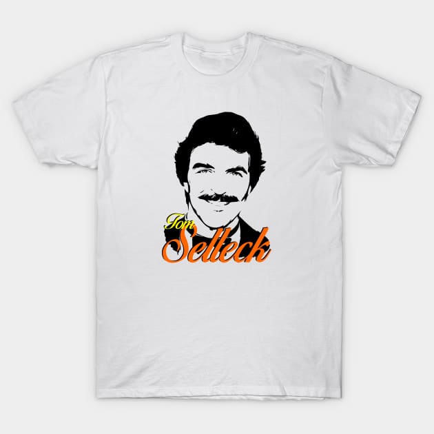 Tom Selleck Retro Man T-Shirt by Purwoceng